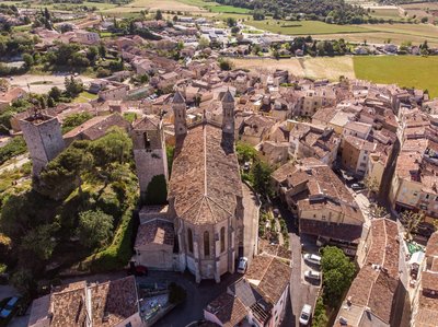 Vue aérienne de l'église