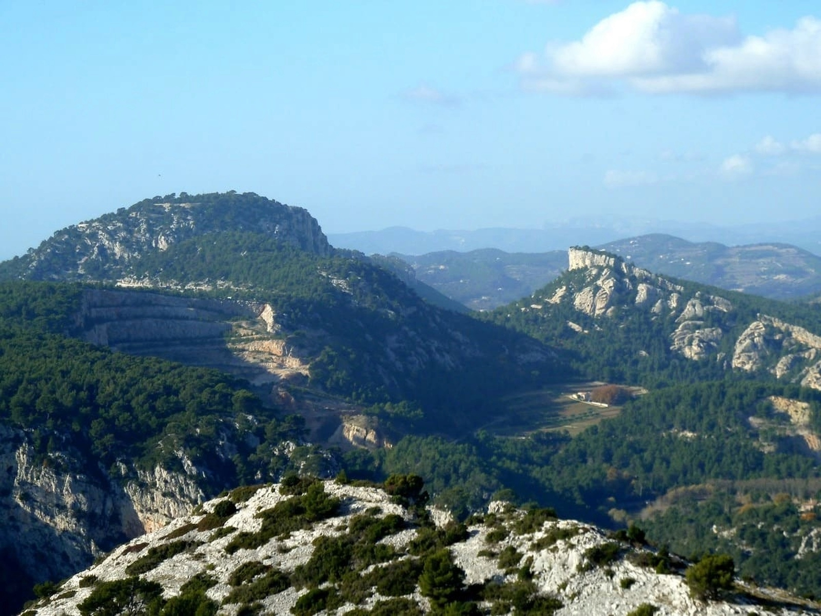 Panorama du massif du Gros Cerveau