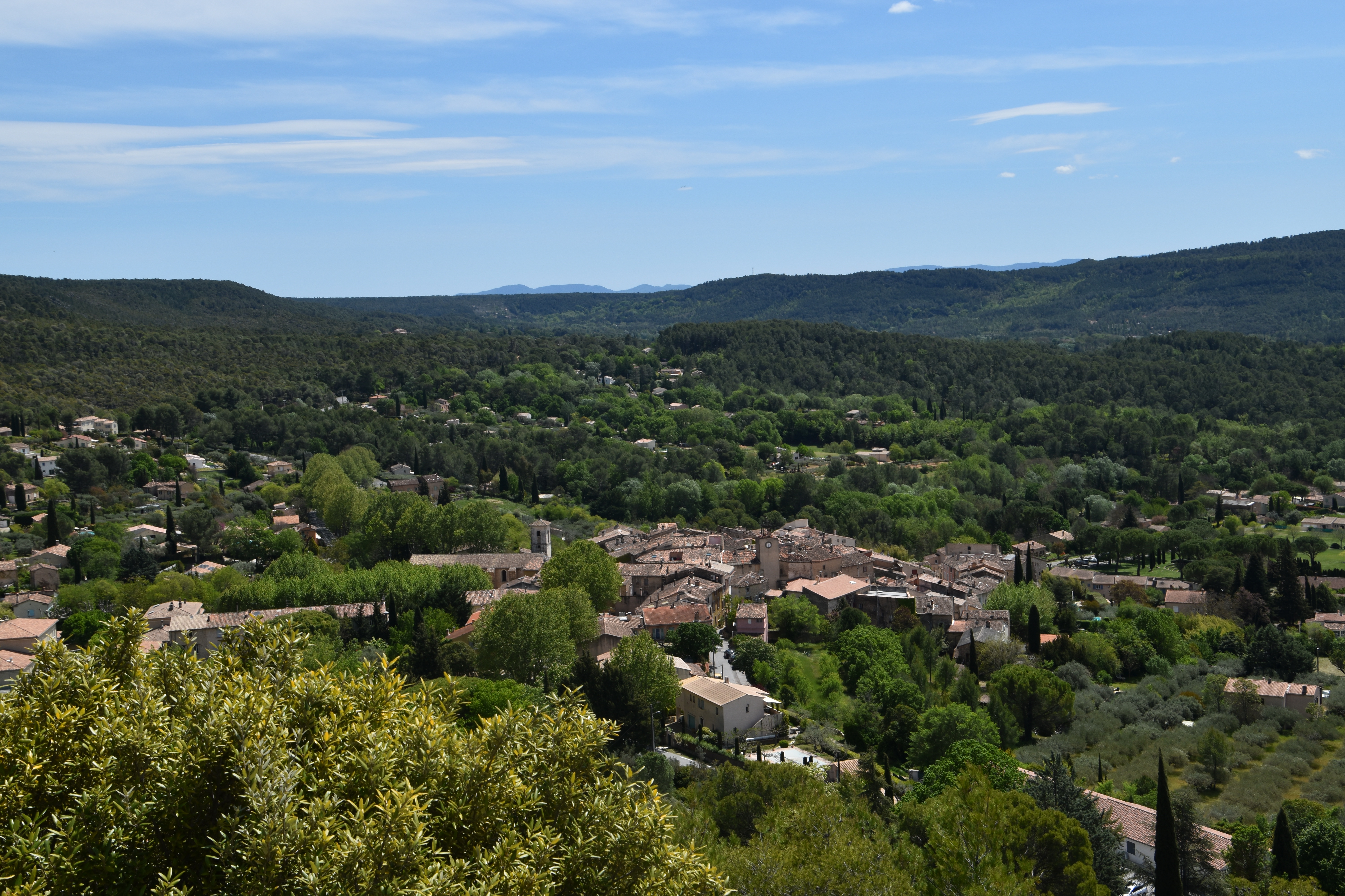 Panaroma sur les collines et le centre ville